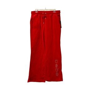 Women’s Red BeBe Sweatpants Size Large NWT